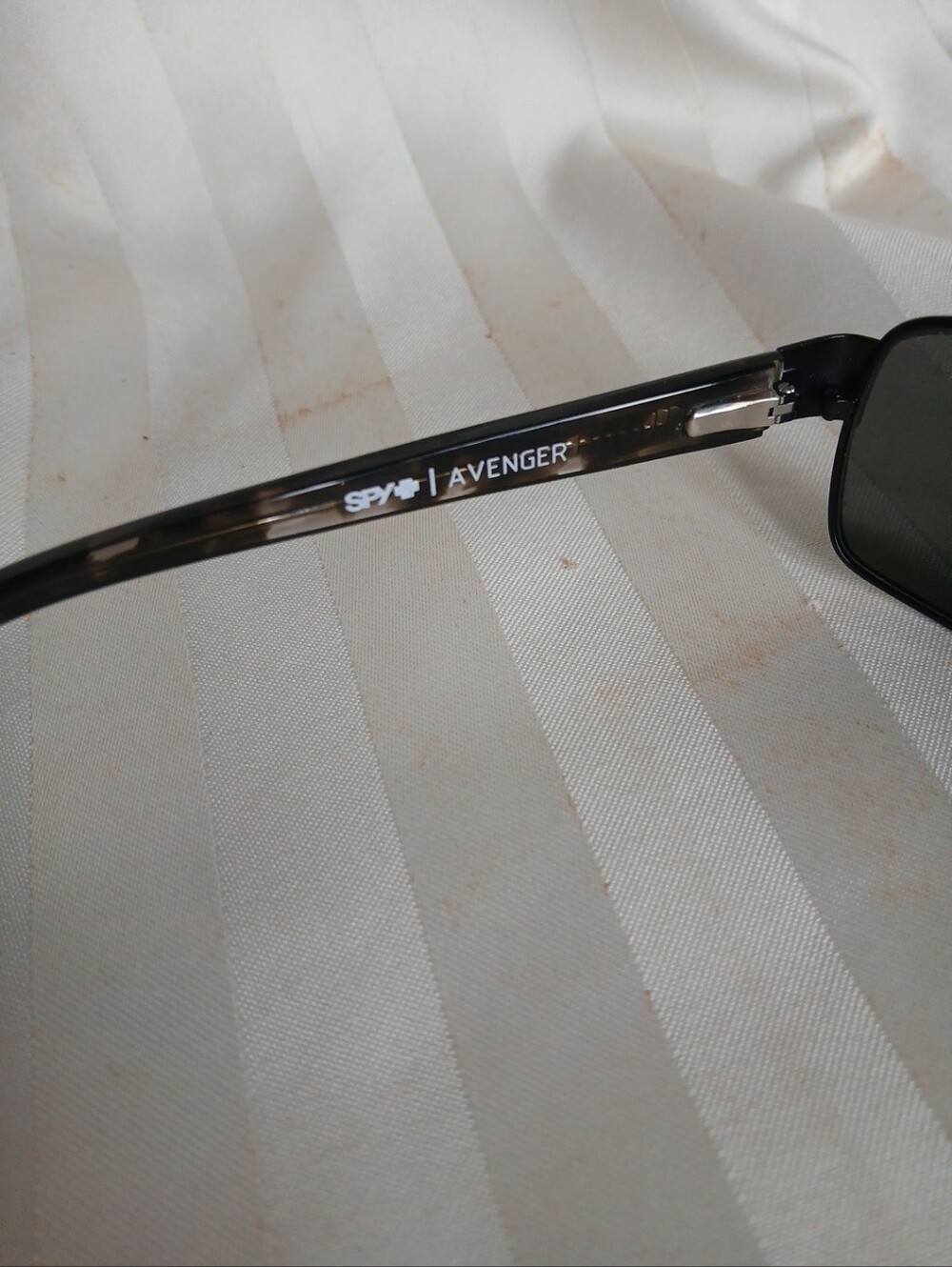 SPY Avenger Optic Sunglasses in Black with Tortoise Arms - Picture 3 of 5